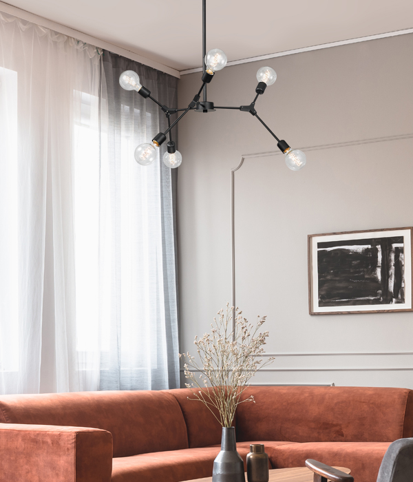 폰트 6등 (블랙/로즈골드/골드) 식탁전등