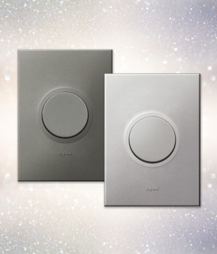W 르그랑 아테오 원형 스위치[마그네슘/소프트알루]