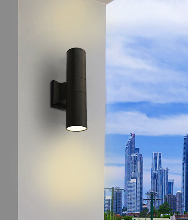 루치 2등 COB 방수 벽등 외부조명 (화이트/블랙)